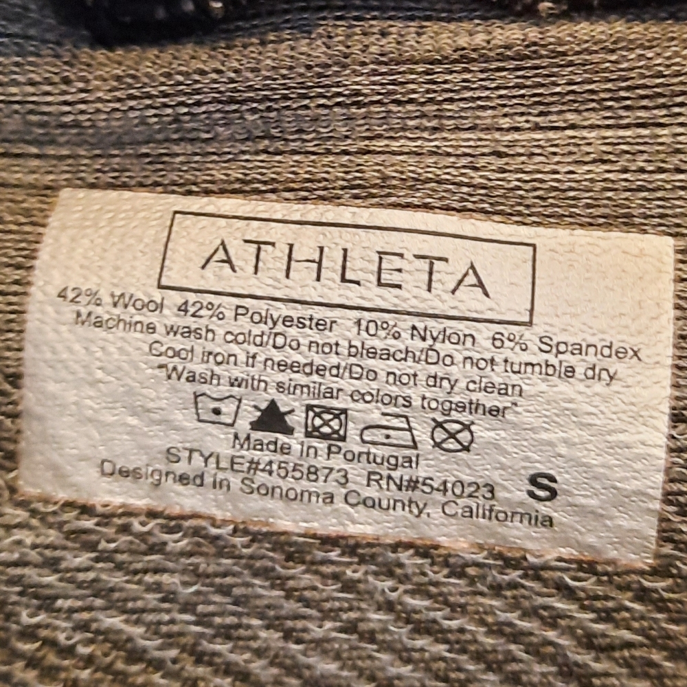 Athleta Remarkawool Buffalo Plaid Top, S - Picture 6 of 6
